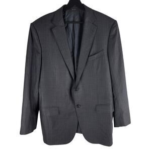 Ermenegildo Zegna Mila Wool Two Button Double Vent Blazer Gray Size 46L